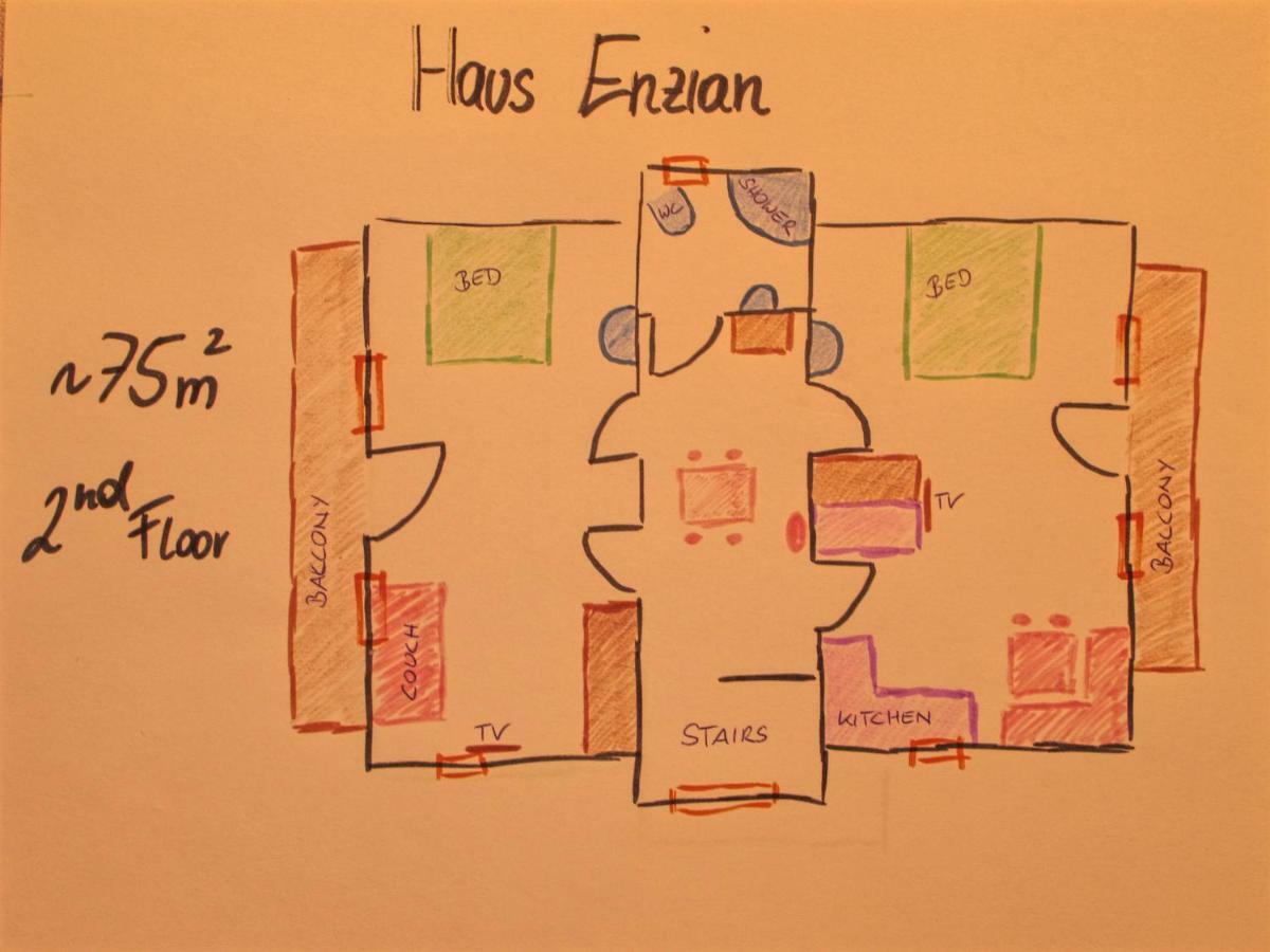 Haus Enzian Apartment ฮินเทอร์ชโตเดอร์ ภายนอก รูปภาพ